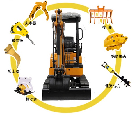 the excavator convenient attachment 8.318