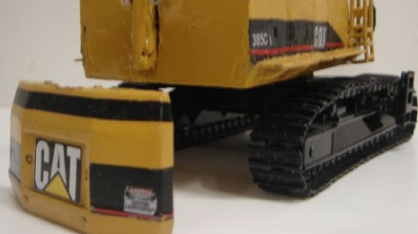 What is the role of excavator counterweight