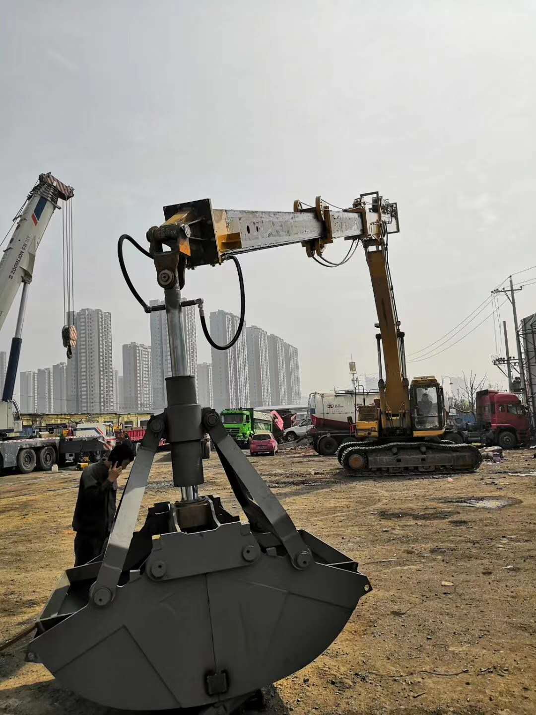 telescopic arm for excavator