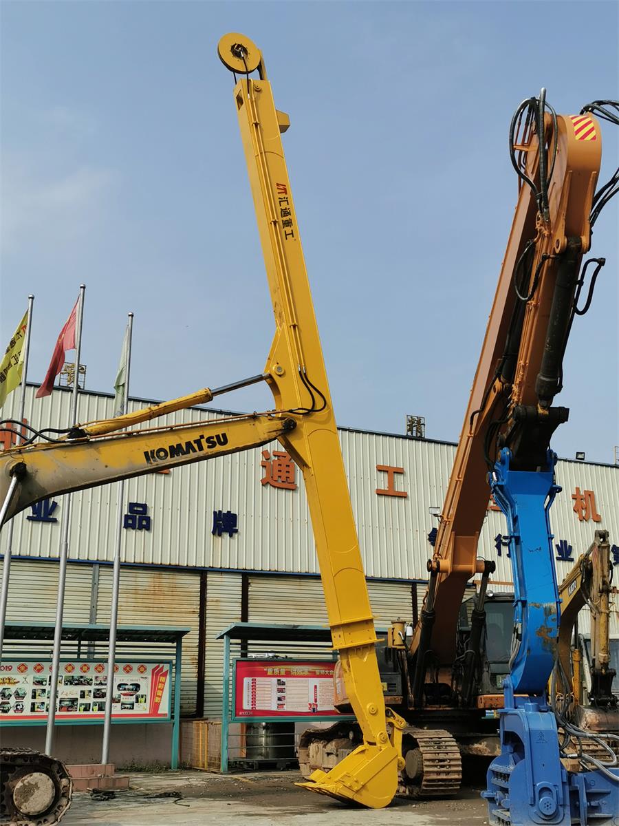 telescopic dipper arm excavator