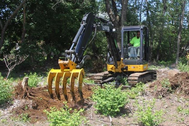 brush rake for mini excavator