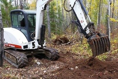 small excavator rake