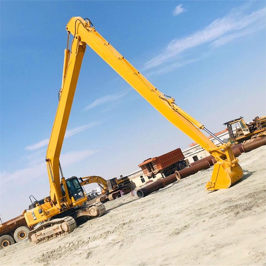 Long reach excavator booms