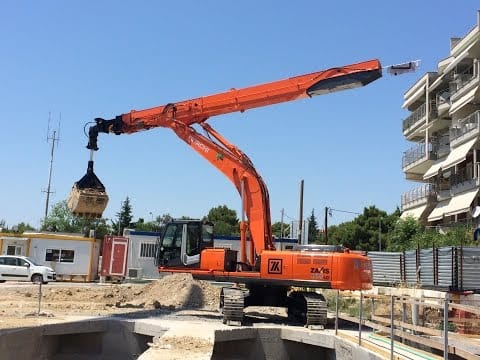 telescopic excavator arm