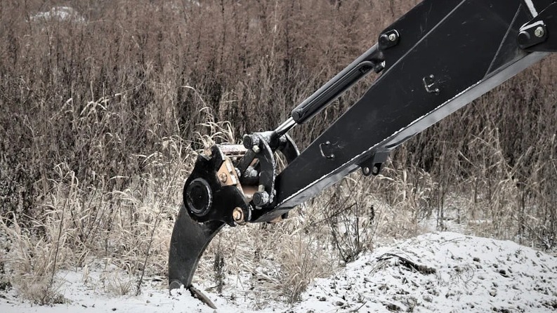 Frost ripper for mini excavator help quickly end icy roads