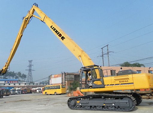 long reach demolition booms