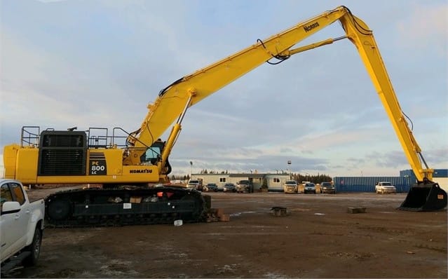 long reach excavator booms