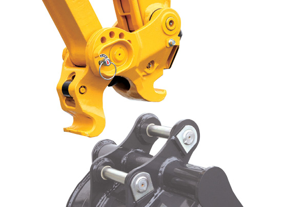 excavator manual quick hitch
