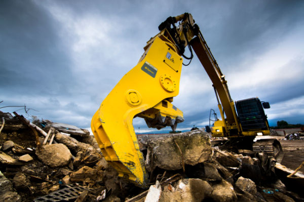 digger concrete pulveriser