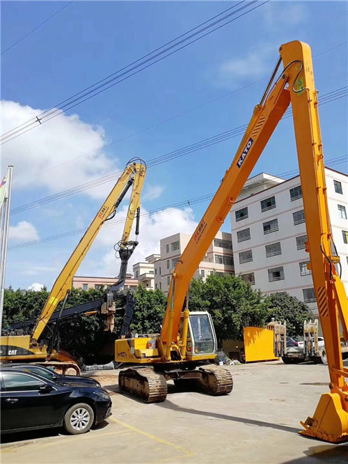 excavator long reach attachments