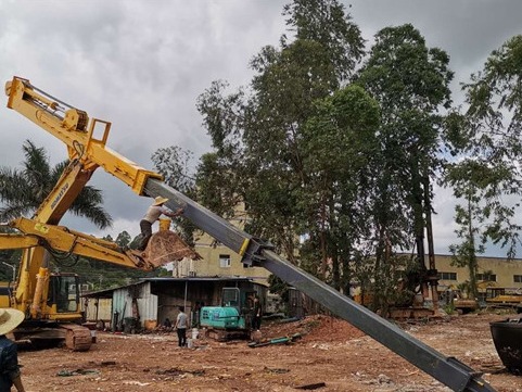 Why is fresh water inseparable from the excavator telescopic dipper arm