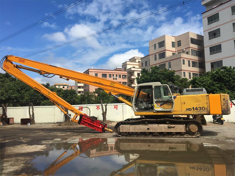 long reach boom of the excavator