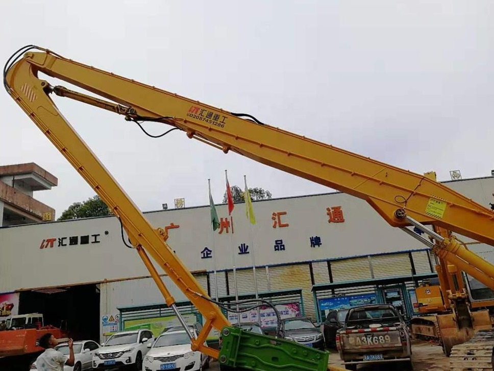 How does excavator piling arm modification help the development of education
