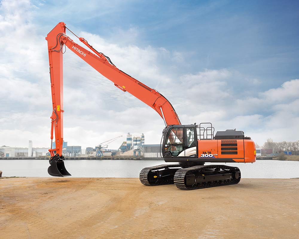 Excavator long boom