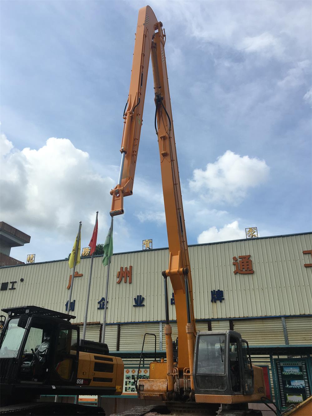 sheet pile driving long boom