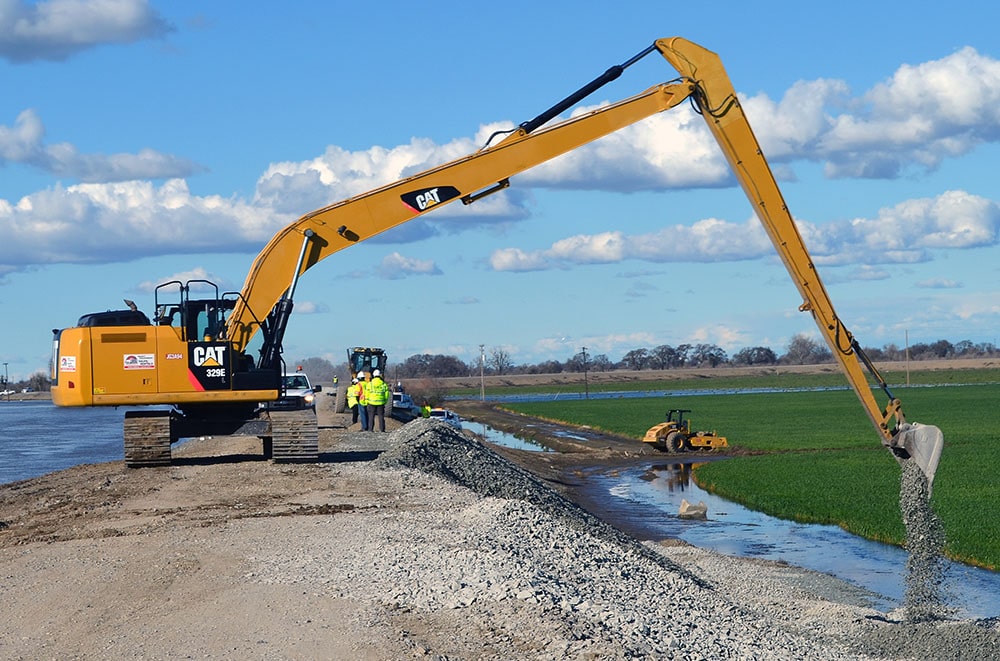 excavator long boom