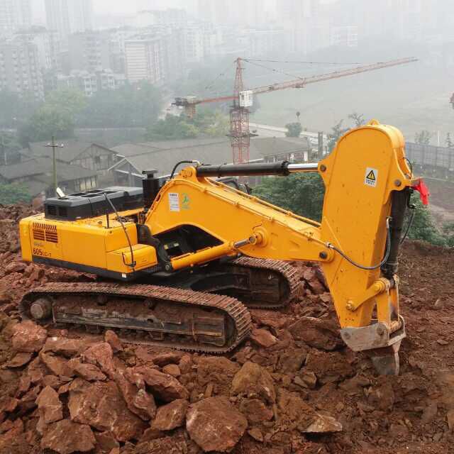 rock arm of the excavator