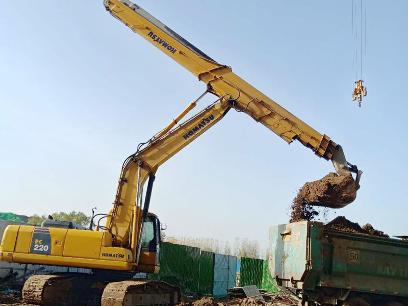 telescopic boom excavator  