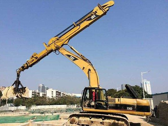 Do you like this kind of excavator clamshell telescopic arm