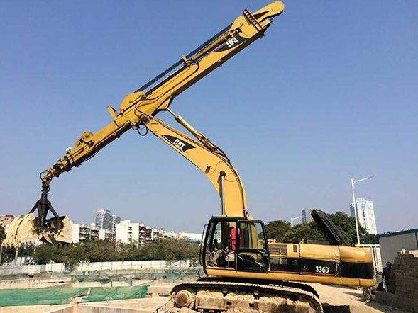 Do you like this kind of excavator clamshell telescopic arm