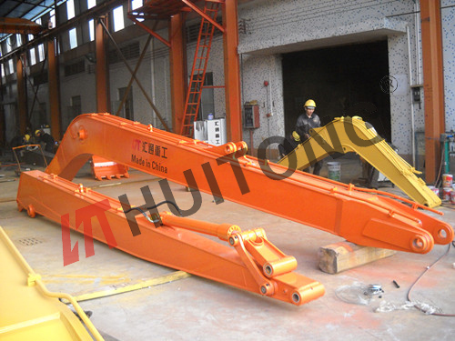 excavator long front boom