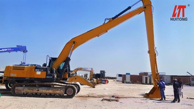How to repair the excavator when raising the excavator long reach arms slowly