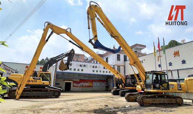 excavator long boom for demolition