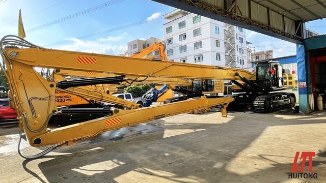 Maintenance requirements for the excavator long boom for demolition