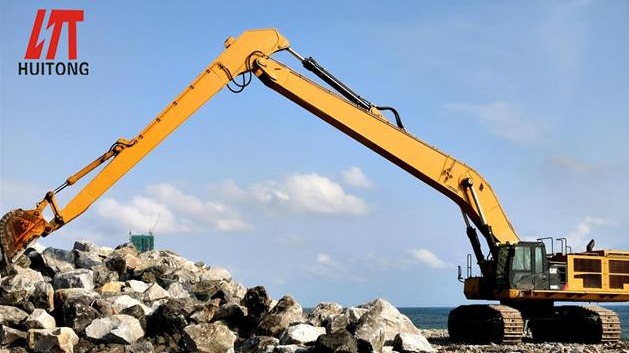 How to deal with the forearm drop of the excavator long reach front