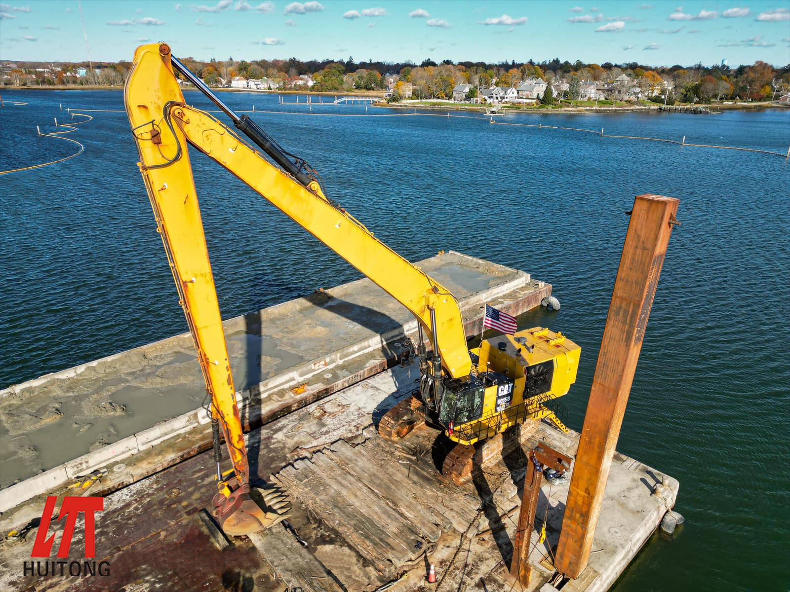 Transforming Landscapes: The Role of Excavator Long Reach Booms in Island Reclam