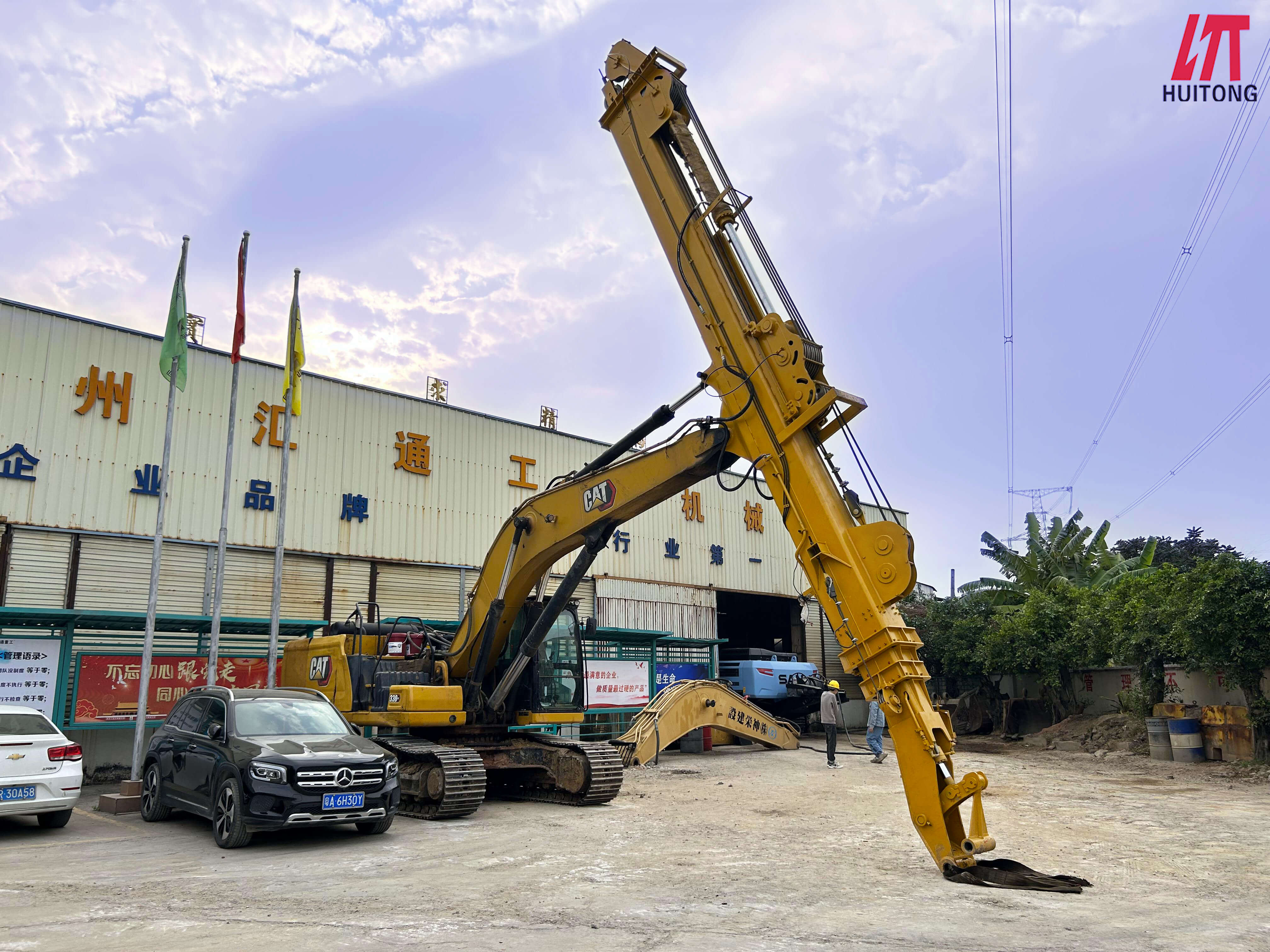 Guide to the use of telescopic arms of excavators